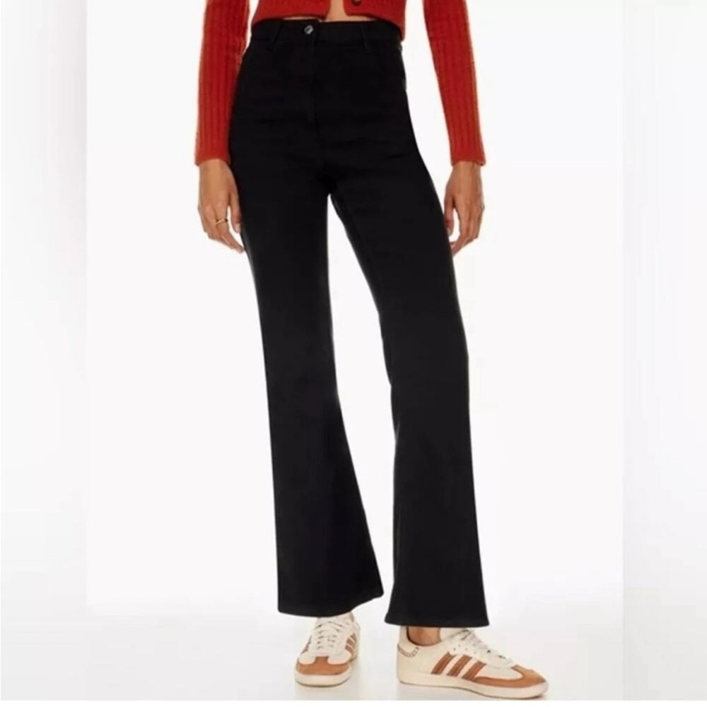Aritzia Wilfred Free Twostep Pants Flare High Rise Black